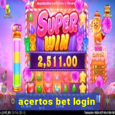 acertos bet login